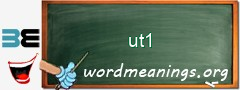 WordMeaning blackboard for ut1
